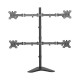 Suporte de mesa triarticulado com inclinação para quatro monitores de 13” a 27” | MT4-ERGO
